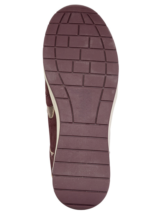 Slipper & Schnürschuhe - ELENA EDEN, sytlische Damen-Sneaker, Weite H, mit herausnehmbarem Fußbett, in Größe 036 bis 042, in Farbe BORDEAUX-BRONZE Ansicht 3