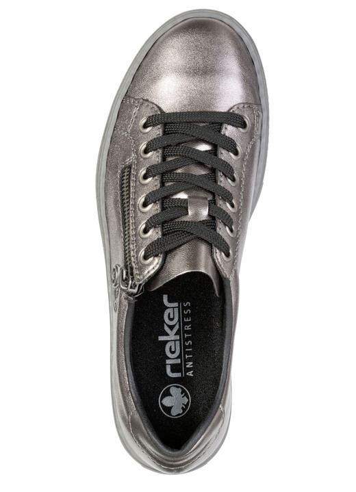 Slipper & Schnürschuhe - Rieker, modische Damen-Sneaker, mit Reißverschluss, in Größe 036 bis 042, in Farbe ALTSILBER Ansicht 2