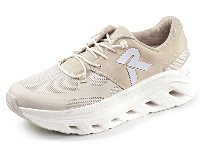 Slipper & Schnürschuhe - Rieker, sportive Damen-Sneaker, Weite G, mit herausnehmbarem Fußbett, in Größe 036 bis 042, in Farbe HELLBEIGE Ansicht 1
