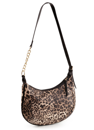 Tasche, Damen, mit verstellbarem Umhängeriemen mit Ketten-Detail