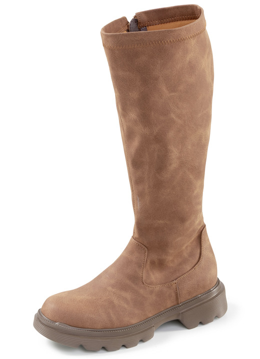 Stiefel & Stiefeletten - Andrea Conti, klassische Damen-Stiefel, mit Innenreißverschluss, in Größe 036 bis 042, in Farbe BRAUN Ansicht 1