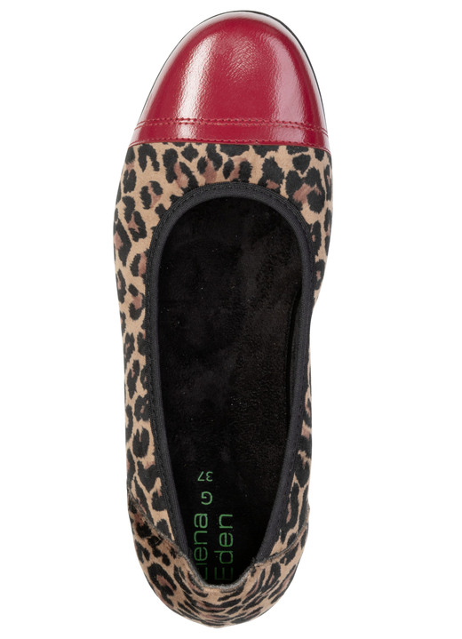 Pumps & Ballerina - ELENA EDEN, trendige Damen-Ballerinas, Weite G, mit herausnehmbarem Fußbett, in Größe 036 bis 042, in Farbe CAMEL-ROT Ansicht 2