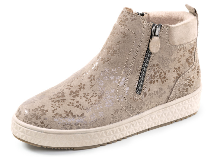 Stiefel & Stiefeletten - ELENA EDEN, schicke Damen-Boots, Weite H, mit herausnehmbarem Fußbett, in Größe 036 bis 042, in Farbe TAUPE Ansicht 1
