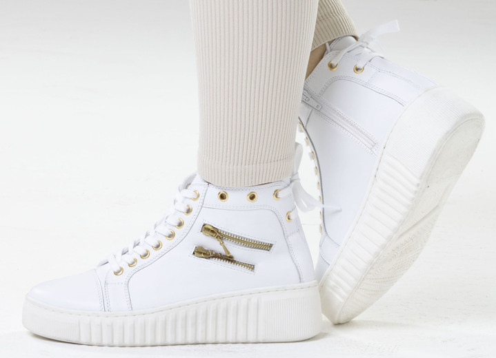 Stiefel & Stiefeletten - ELENA EDEN, sytlische Damen-Boots, Weite H, mit herausnehmbarem Fußbett, in Größe 036 bis 042, in Farbe WEISS Ansicht 6