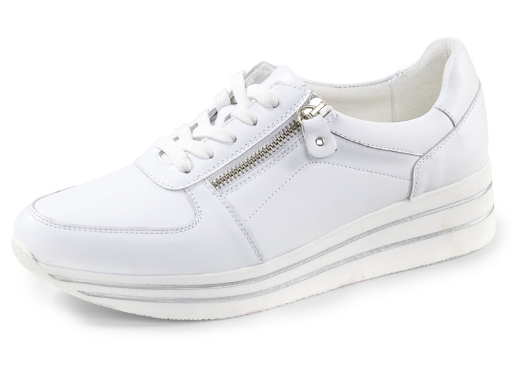 Slipper & Schnürschuhe - ELENA EDEN, bequeme Damen-Sneaker, Weite G, mit herausnehmbarem Fußbett, in Größe 036 bis 042, in Farbe WEISS Ansicht 1