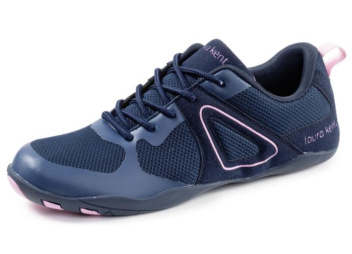 laurakent - laurakent, trendige Damen-Barfußschuhe, mit herausnehmbarem Fußbett, in Größe 036 bis 042, in Farbe MARINE-ROSA Ansicht 1