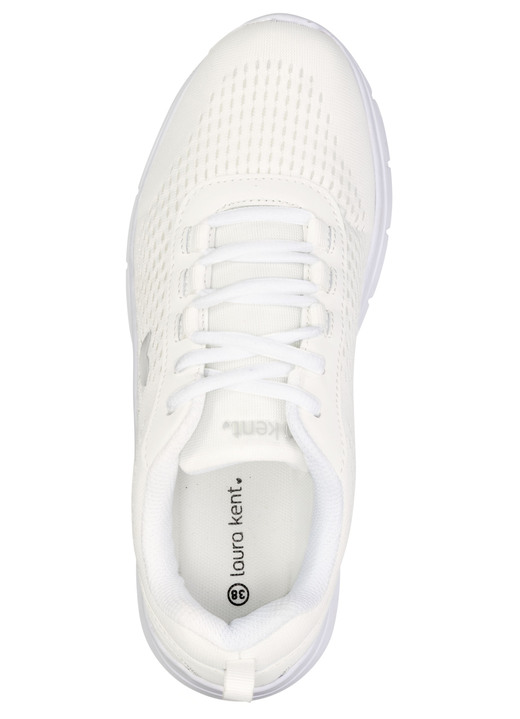 Slipper & Schnürschuhe - laurakent, sommerliche Damen-Sneaker, mit herausnehmbarem Fußbett, in Größe 036 bis 042, in Farbe WEISS Ansicht 2