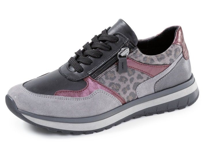 Slipper & Schnürschuhe - ELENA EDEN, trendige Damen-Sneaker, Weite H, mit herausnehmbarem Fußbett, in Größe 036 bis 042, in Farbe GRAU-BUNT Ansicht 1
