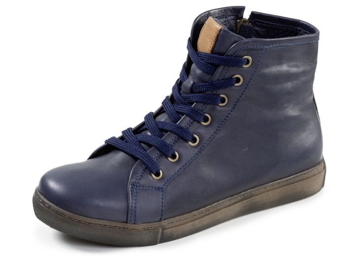 Stiefel & Stiefeletten - Andrea Conti, klassiche Damen-Stiefeletten, Winterschuhe, mit herausnehmbarem Fußbett, in Größe 036 bis 042, in Farbe MARINE Ansicht 1