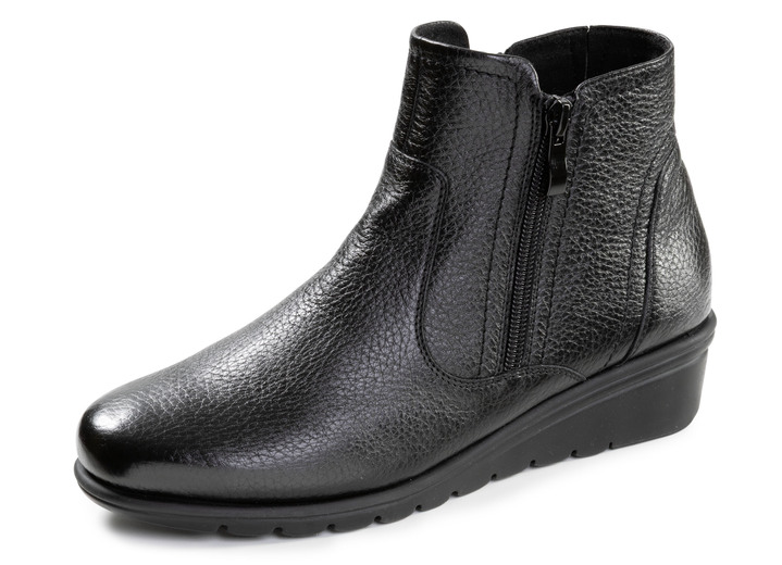 Stiefel & Stiefeletten - ELENA EDEN, gefütterte Damen-Stiefeletten, Winterschuhe, Weite G, mit Reißverschluss, in Größe 036 bis 042, in Farbe SCHWARZ Ansicht 1