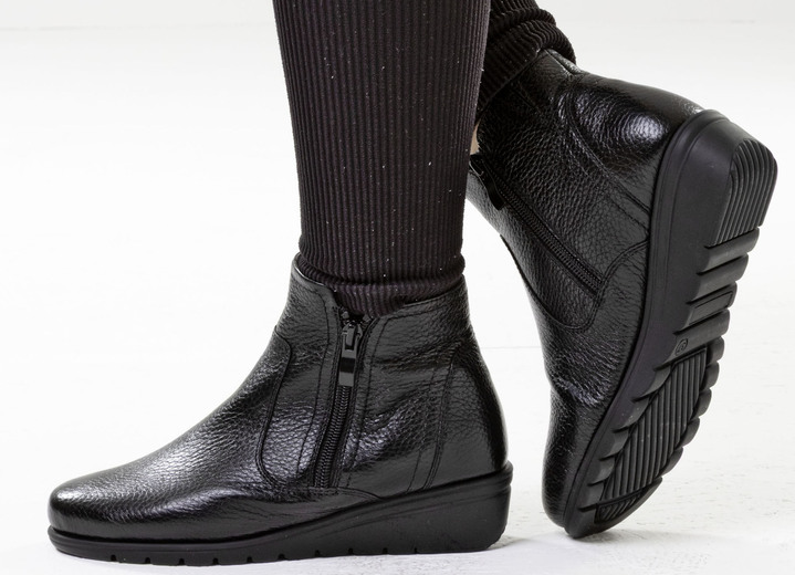 Stiefel & Stiefeletten - ELENA EDEN, gefütterte Damen-Stiefeletten, Winterschuhe, Weite G, mit Reißverschluss, in Größe 036 bis 042, in Farbe BORDEAUX Ansicht 7