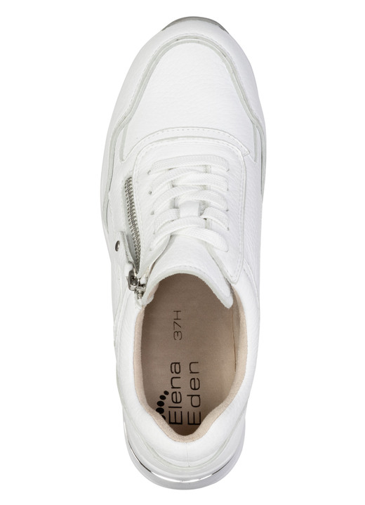 Slipper & Schnürschuhe - ELENA EDEN, bequeme Damen-Sneaker, Weite H, mit herausnehmbarem Fußbett, in Größe 036 bis 042, in Farbe WEISS Ansicht 2