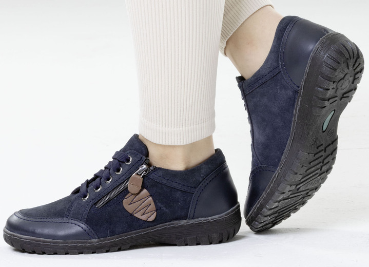 Slipper & Schnürschuhe - ELENA EDEN, bequeme Damen-Schnürschuhe, Weite G, mit herausnehmbarem Fußbett, in Größe 036 bis 042, in Farbe MARINE Ansicht 5