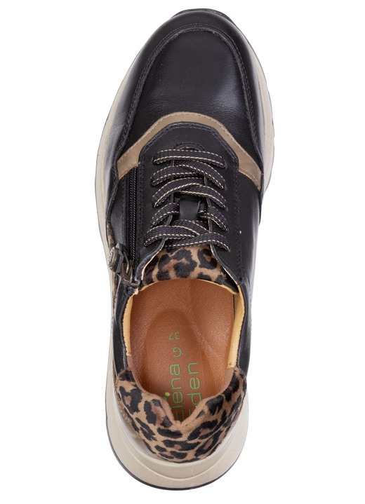 Slipper & Schnürschuhe - ELENA EDEN, trendige Damen-Sneaker, Weite G, mit herausnehmbarem Fußbett, in Größe 035 bis 041, in Farbe SCHWARZ-BRAUN Ansicht 2