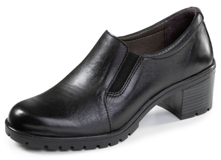 Pumps & Ballerina - ELENA EDEN, eleganter Damen-Trotteur, Weite H, mit herausnehmbarem Fußbett, in Größe 036 bis 042, in Farbe SCHWARZ Ansicht 1