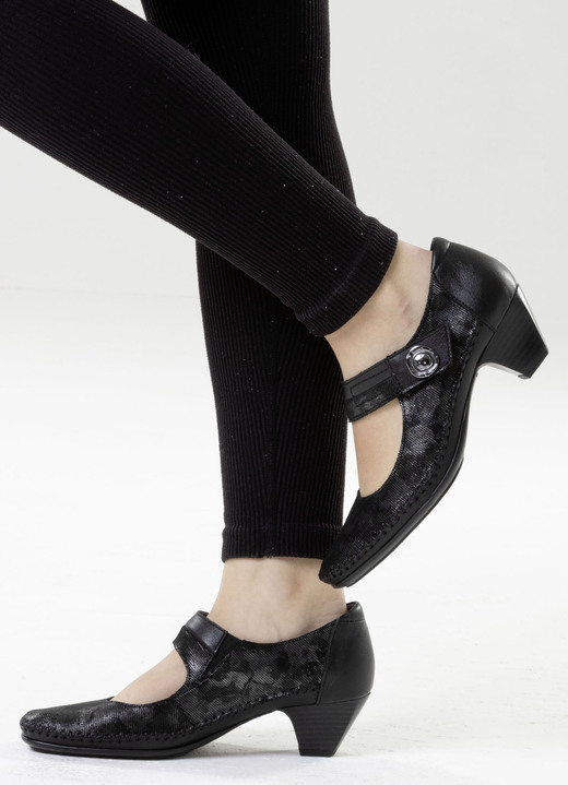 Pumps & Ballerina - ELENA EDEN, schicke Damen-Pumps, Weite G, mit herausnehmbarem Fußbett, in Größe 036 bis 042, in Farbe JEANS Ansicht 8