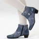 Stiefel & Stiefeletten - ELENA EDEN, elegante Damen-Stiefeletten, Weite G, mit herausnehmbarem Fußbett, in Größe 036 bis 042, in Farbe EISGRAU-SILBER – Farbe JEANS – Ansicht 4