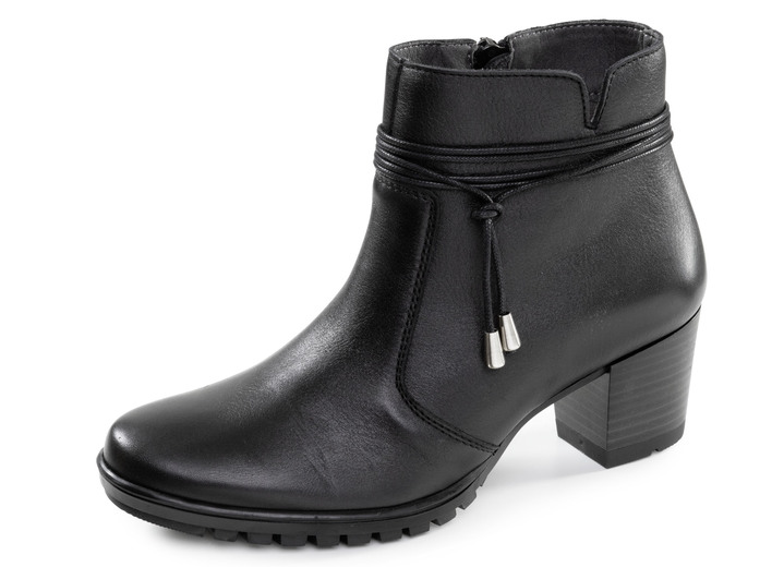Stiefel & Stiefeletten - ELENA EDEN, schicke Damen-Stiefeletten, Weite G, mit herausnehmbarem Fußbett, in Größe 036 bis 042, in Farbe SCHWARZ Ansicht 1