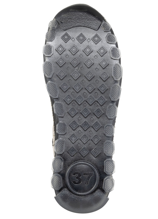 Stiefel & Stiefeletten - Gemini, trendige Damen-Boots, Weite G, mit herausnehmbarem Fußbett, in Größe 036 bis 042, in Farbe SCHWARZ-KIESEL-GRAU Ansicht 3