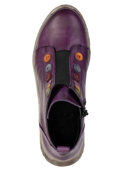 Stiefel & Stiefeletten - Gemini, trendige Damen-Stiefeletten, Winterschuhe, Weite G, mit herausnehmbarem Fußbett, in Größe 036 bis 042, in Farbe LILA Ansicht 2