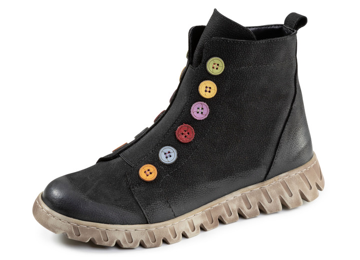 Stiefel & Stiefeletten - Gemini, trendige Damen-Stiefeletten, Winterschuhe, Weite G, mit herausnehmbarem Fußbett, in Größe 036 bis 042, in Farbe LILA Ansicht 4