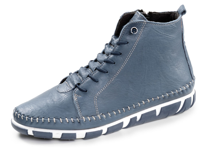 Stiefel & Stiefeletten - Gemini, bequeme Damen-Boots, Weite G, mit herausnehmbarem Fußbett, in Größe 036 bis 042, in Farbe JEANS Ansicht 1