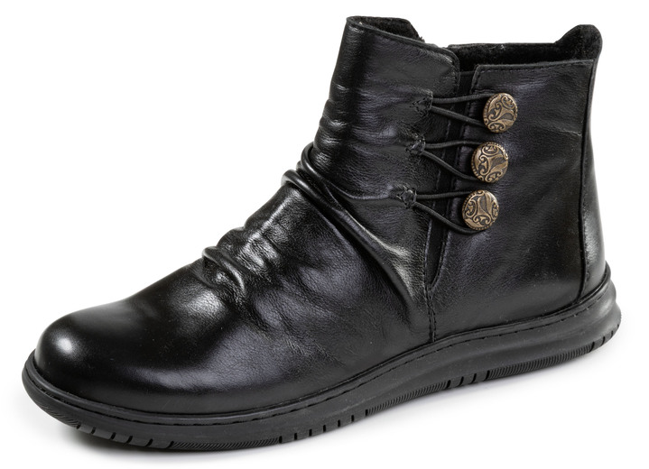 Stiefel & Stiefeletten - Gemini, modische Damen-Boots, Winterschuhe, Weite G, mite herausnehmbarem Fußbett, in Größe 036 bis 042, in Farbe SCHWARZ Ansicht 1