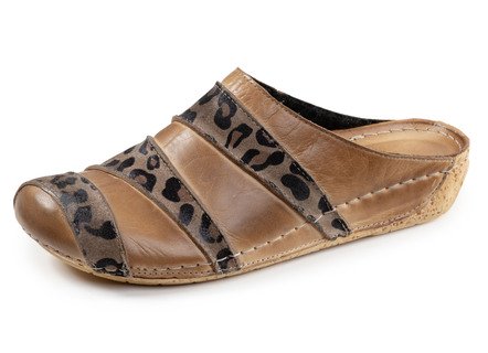 Gemini, trendige Damen-Clogs, Weite G,aus Leder