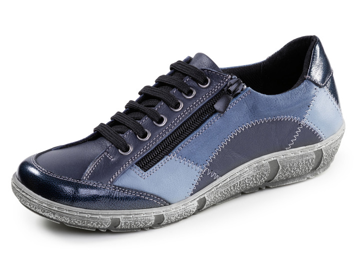 Slipper & Schnürschuhe - Gemini, bequeme Damen-Schnürschuhe, Weite G, mit herausnehmbarem Fußbett, in Größe 036 bis 042, in Farbe BLAU Ansicht 1