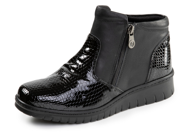 Stiefel & Stiefeletten - ELENA EDEN, komfortable Damen-Boots, Weite H, mit herausnehmbarem Fußbett Ansicht 4 Stiefel & Stiefeletten - ELENA EDEN, komfortable Damen-Boots, Weite H, mit herausnehmbarem Fußbett, in Größe 036 bis 042, in Farbe BURGUND Ansicht 4