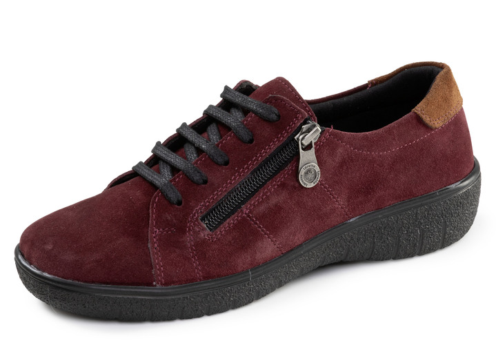 Slipper & Schnürschuhe - ELENA EDEN, bequeme Damen-Schnürschuhe, Weite G, mit herausnehmbarem Fußbett, in Größe 036 bis 042, in Farbe BORDEAUX Ansicht 1