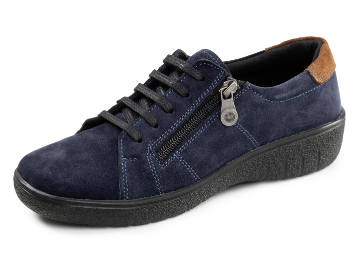 Slipper & Schnürschuhe - ELENA EDEN, bequeme Damen-Schnürschuhe, Weite G, mit herausnehmbarem Fußbett, in Größe 036 bis 042, in Farbe MARINE Ansicht 1