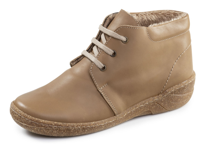 Stiefel & Stiefeletten - ELENA EDEN, gefütterte Damen-Boots, Weite G, mit herausnehmbarem Fußbett, in Größe 036 bis 042, in Farbe CAMEL Ansicht 1