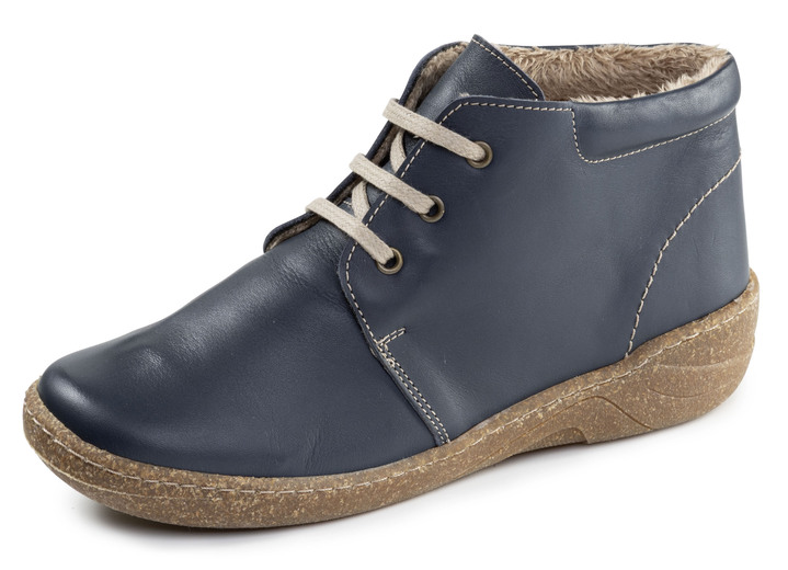 Stiefel & Stiefeletten - ELENA EDEN, gefütterte Damen-Boots, Weite G, mit herausnehmbarem Fußbett, in Größe 036 bis 042, in Farbe BLAU Ansicht 1