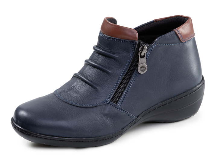 Stiefel & Stiefeletten - ELENA EDEN, bequeme Damen-Boots, Weite H, mit herausnehmbarem Fußbett, in Größe 036 bis 042, in Farbe MARINE-BRAUN Ansicht 1