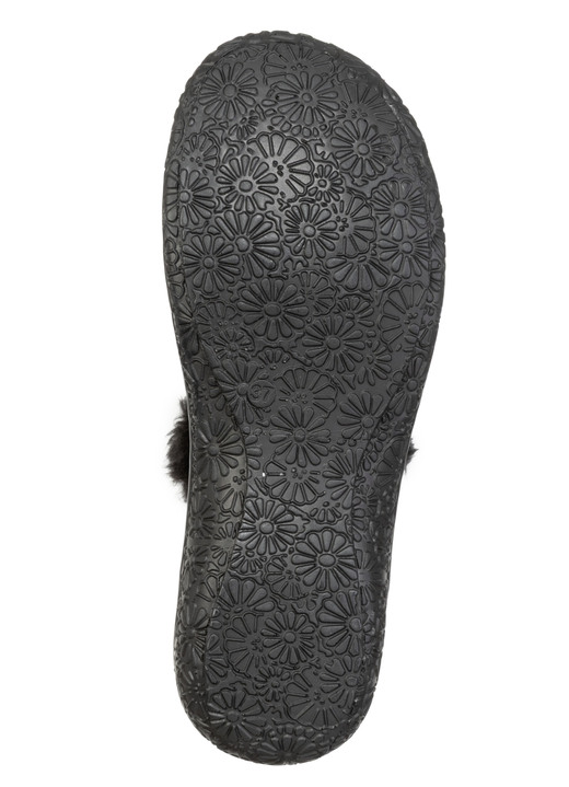 Sandaletten & Pantoletten - ELENA EDEN, klassische Damen-Clogs, Weite G, mit Plüsch, in Größe 036 bis 042, in Farbe BURGUND Ansicht 6