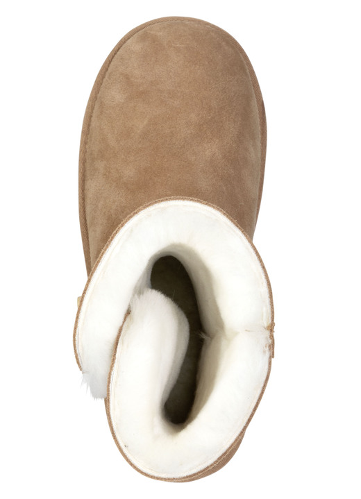 Stiefel & Stiefeletten - ELENA EDEN, gefütterte Damen-Stiefel, Winterschuhe, mit Lammfell, in Größe 036 bis 042, in Farbe NATURBRAUN Ansicht 2