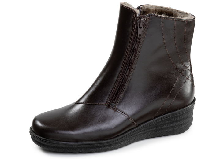 Stiefel & Stiefeletten - ELENA EDEN, gefütterte Damen-Stiefeletten, Winterschuhe, Weite H, mit Lammfell, in Größe 036 bis 042, in Farbe SCHWARZ Ansicht 10