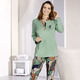 Schlafanzüge & Shortys - Zweierpack Schlafanzüge von Laurina mit Knopfleiste  – Farbe 1X JADE-BUNT, 1X MARINE-BUNT – Ansicht 1 Schlafanzüge & Shortys - Zweierpack Schlafanzüge von Laurina mit Knopfleiste , in Größe 036 bis 060, in Farbe 1X JADE-BUNT, 1X MARINE-BUNT – Farbe 1X JADE-BUNT, 1X MARINE-BUNT – Ansicht 1