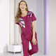 Schlafanzüge & Shortys - Laurina Schlafanzug mit 7/8 langer Hose und Dehnbund – Farbe BORDEAUX Schlafanzüge & Shortys - Laurina Schlafanzug mit 7/8 langer Hose und Dehnbund, in Größe 036 bis 054, in Farbe KHAKI