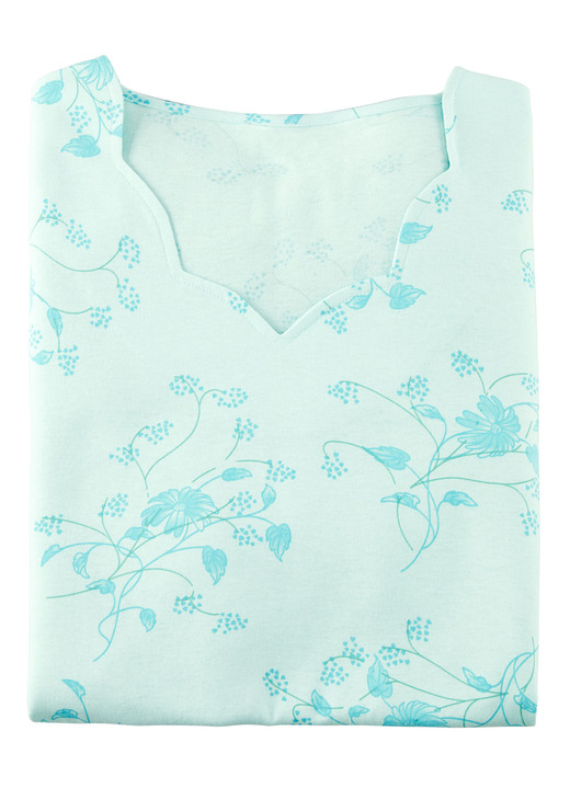 Nachthemden - Nachthemd, Kurzarm mit V-Ausschnitt Ansicht 6 Nachthemden - Nachthemd, Kurzarm mit V-Ausschnitt, in Größe 038 bis 060, in Farbe MAGNOLIE-BUNT Ansicht 6