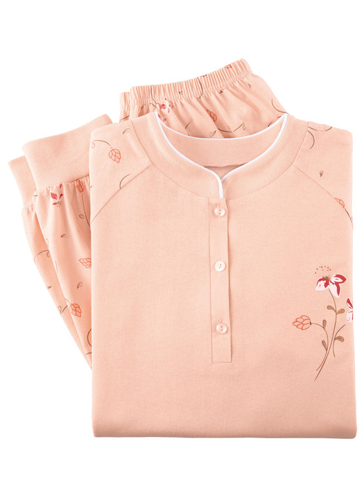 Schlafanzüge & Shortys - Schlafanzug, Langarm mit Knopfleiste und Bündchen Ansicht 5 Schlafanzüge & Shortys - Schlafanzug, Langarm mit Knopfleiste und Bündchen, in Größe 036 bis 056, in Farbe BLEU Ansicht 5