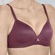 Soft-BH - Edel schimmernder Sassa BH, in Größe 075 bis 095, in Cup C, in Farbe PUDER – Farbe BORDEAUX – Ansicht 4
