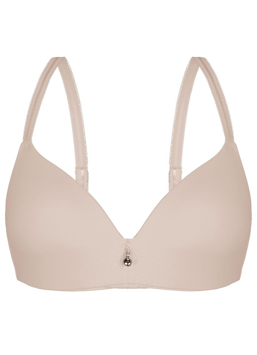 Soft-BH - Edel schimmernder Sassa BH, in Größe 075 bis 095, in Cup B, in Farbe BORDEAUX Ansicht 7