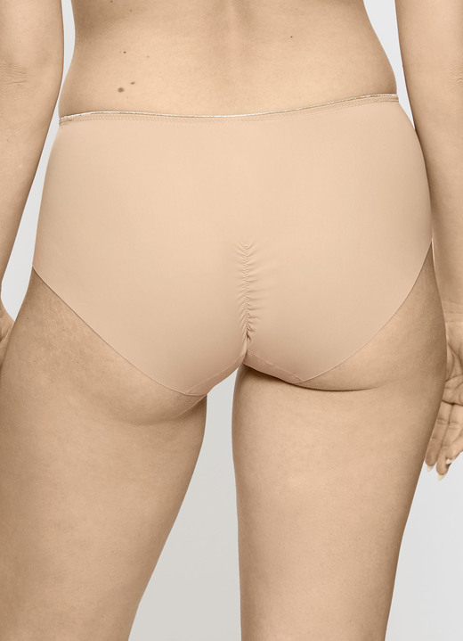 Triumph - Triumph Slip mit Jacquardeinsatz im Vorderteil, in Größe 036 bis 048, in Farbe PUDER Ansicht 3