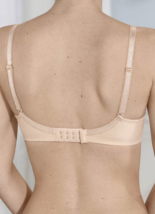 Bügel-BH - Triumph Amourette Minimzer-Bügel-BH mit Elastikspitze, in Größe 075 bis 095, in Cup C, in Farbe SCHWARZ Ansicht 14