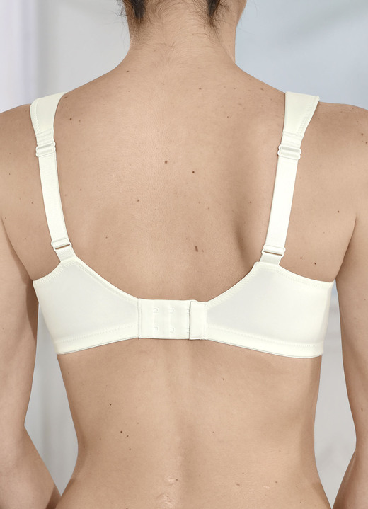 Soft-BH - Anita BH mit elastischer Tüllstickereispitze in den Obercups , in Größe 080 bis 110, in Cup F, in Farbe SEKT Ansicht 3