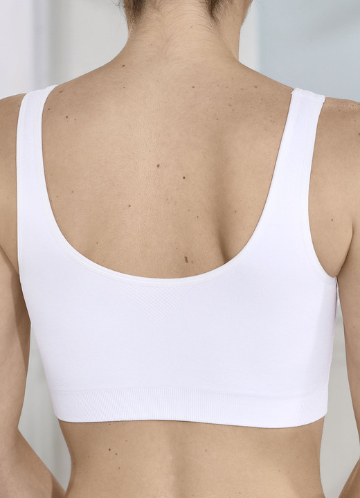 Soft-BH - BH mit praktischem Vorderverschluss Ansicht 2 Soft-BH - BH mit praktischem Vorderverschluss, in Größe 3XL bis XXL, in Farbe WEISS Ansicht 2