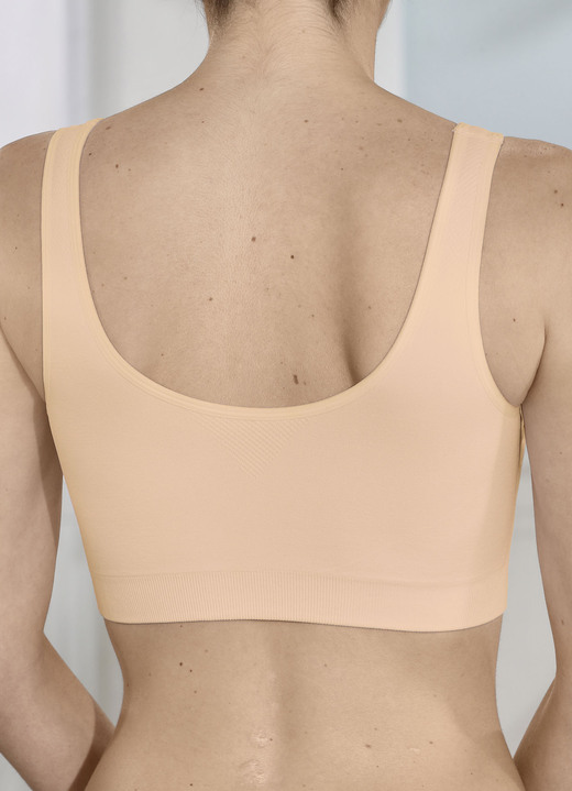 Soft-BH - BH mit praktischem Vorderverschluss, in Größe 3XL bis XXL, in Farbe WEISS Ansicht 4