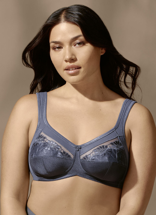Soft-BH - Anita Entlastungs-BH, in Größe 075 bis 115, in Cup F, in Farbe BLAUGRAU Ansicht 1